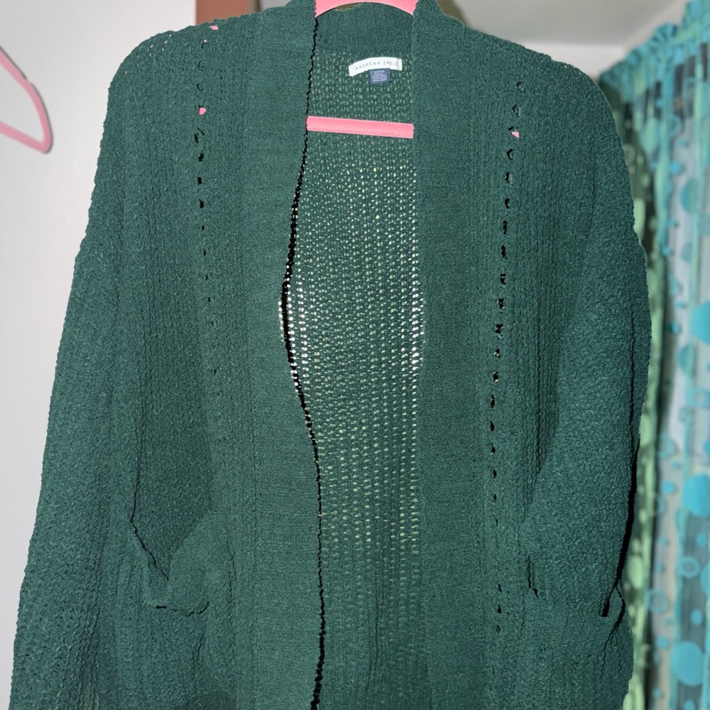 Women's Green Cardigan